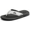 imageREEF Phantoms Mens Beach Flip Flop Water Friendly Soft and Supportive Molded FootbedGreyWhite