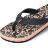 imageREEF Kids Ahi UnisexChild Beach Flip Flop Soft Cushion Footbed Water FriendlyFloral Cheetah