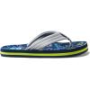 imageREEF Kids Ahi UnisexChild Beach Flip Flop Soft Cushion Footbed Water FriendlyNavyGrey Dino