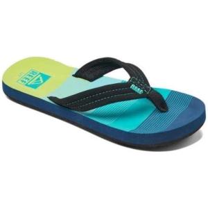 imageREEF Kids Ahi UnisexChild Beach Flip Flop Soft Cushion Footbed Water FriendlyAquaGreen