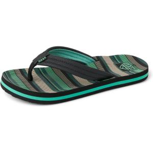 imageREEF Kids Ahi UnisexChild Beach Flip Flop Soft Cushion Footbed Water FriendlyBlanket Stripe