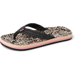 imageREEF Kids Ahi UnisexChild Beach Flip Flop Soft Cushion Footbed Water FriendlyFloral Cheetah