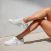 imageREEF Womens Lay Day Seas Shoe Premium Leather Cushion FootbedVintageWhite