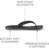 imageREEF Womens Ojai Classic Slim Sandal Premium Leather Soft Cushion Footbed Durable OutsoleBlack