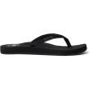 imageReef Womens Ginger Beach Flip Flop Soft Woven StrapBlackBlack