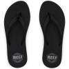 imageReef Womens Ginger Beach Flip Flop Soft Woven StrapBlackBlack