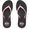imageReef Womens Ginger Beach Flip Flop Soft Woven StrapBlackPink
