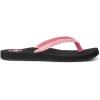 imageReef Womens Ginger Beach Flip Flop Soft Woven StrapBlackPink
