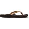 imageReef Womens Ginger Beach Flip Flop Soft Woven StrapBrownPeach