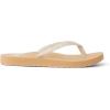 imageReef Womens Ginger Beach Flip Flop Soft Woven StrapCreamTan