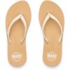 imageReef Womens Ginger Beach Flip Flop Soft Woven StrapCreamTan