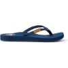 imageReef Womens Ginger Beach Flip Flop Soft Woven StrapNavy