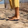 imageReef Womens Ginger Beach Flip Flop Soft Woven StrapNavyBlack
