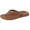 imageREEF Womens Ojai Classic Slim Sandal Premium Leather Soft Cushion Footbed Durable OutsoleDark Brown