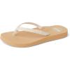 imageReef Womens Ginger Beach Flip Flop Soft Woven StrapCreamTan