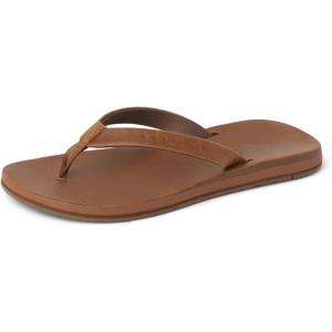 imageREEF Womens Ojai Classic Slim Sandal Premium Leather Soft Cushion Footbed Durable OutsoleDark Brown