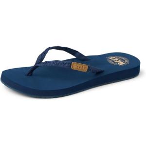 imageReef Womens Ginger Beach Flip Flop Soft Woven StrapNavy
