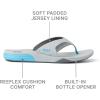 imageREEF Mens Cushion Fanning FlipFlopLight GreyBlue