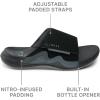 imageREEF Swell Cruiser Mens Recovery Slides Enhanced Arch Support Water FriendlyBlackGrey