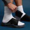 imageREEF Swell Cruiser Mens Recovery Slides Enhanced Arch Support Water FriendlyBlackGrey