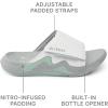 imageREEF Swell Cruiser Mens Recovery Slides Enhanced Arch Support Water FriendlyGreyGreen