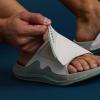 imageREEF Swell Cruiser Mens Recovery Slides Enhanced Arch Support Water FriendlyGreyGreen
