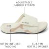 imageREEF Swell Cruiser Mens Recovery Slides Enhanced Arch Support Water FriendlyOff WhiteTan