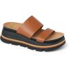 imageREEF Womens Vista Luxe Siaa Platform Sandal Vegan Leather Strap Ultra Cushion FootbedCocoaBlack