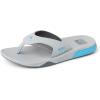 imageREEF Mens Cushion Fanning FlipFlopLight GreyBlue