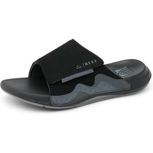 imageREEF Swell Cruiser Mens Recovery Slides Enhanced Arch Support Water FriendlyBlackGrey