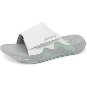 imageREEF Swell Cruiser Mens Recovery Slides Enhanced Arch Support Water FriendlyGreyGreen