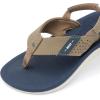 imageREEF Boys Little Santa Ana FlipFlopNavyKhaki