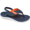 imageREEF Boys Little Santa Ana FlipFlopNavyWhiteOrange
