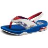 imageREEF Kids Boys Sandals Little FanningRed White and Blue