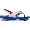imageREEF Kids Boys Sandals Little FanningRed White and Blue