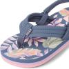 imageREEF Little Ahi UnisexChild Beach Flip Flop Soft Cushion Footbed Water Friendly BackstrapIndigo Tropical