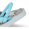 imageREEF Little Ahi UnisexChild Beach Flip Flop Soft Cushion Footbed Water Friendly BackstrapLight Blue Palm