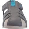 imageREEF ToddlerLittle Kid Water Beachy Fisherman Sandal Water Friendly Adjustable Velcro Strap Closed ToeOakGreyAqua