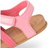 imageREEF ToddlerLittle Kid Water Beachy Fisherman Sandal Water Friendly Adjustable Velcro Strap Closed ToePink Mix