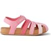 imageREEF ToddlerLittle Kid Water Beachy Fisherman Sandal Water Friendly Adjustable Velcro Strap Closed ToePink Mix