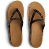 imageREEF Womens Vista Carmen Sandal Vegan Leather Strap Cushion FootbedBlack