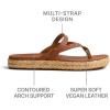 imageREEF Womens Vista Carmen Sandal Vegan Leather Strap Cushion FootbedCocoa