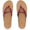 imageREEF Womens Vista Carmen Sandal Vegan Leather Strap Cushion FootbedCordovan