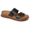imageREEF Womens Vista Luxe Thea Platform Sandal Vegan Leather Strap Ultra Cushion FootbedBlackTan