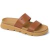 imageREEF Womens Vista Luxe Thea Platform Sandal Vegan Leather Strap Ultra Cushion FootbedLeather Brown