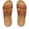 imageREEF Womens Vista Luxe Thea Platform Sandal Vegan Leather Strap Ultra Cushion FootbedLeather Brown