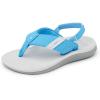 imageREEF Boys Little Santa Ana FlipFlopLight BlueLight Grey