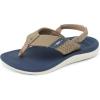 imageREEF Boys Little Santa Ana FlipFlopNavyKhaki