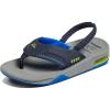 imageREEF Kids Boys Sandals Little FanningNavyLime