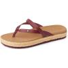 imageREEF Womens Vista Carmen Sandal Vegan Leather Strap Cushion FootbedCordovan